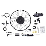 SABUIDDS 28'/29'/700C 48V 1000W E-Bike Umbausatz Ebike Nachrüstsatz DIY E-Bike mit LCD Display Electric Bicycle Umbausatz für V-Brake Scheibenbremse Hinterrad Bike(für HL Plus 48V 13Ah Akku)