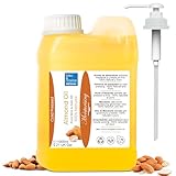 Premium Mandelöl 100% Natürlich Kaltgepresst - Schwangerschaftsöl | Anti-Dehnungsstreifen | Babypflege | Massageöl | Haarmaske | 1000ml (Die Verpackung kann variieren.)