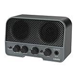 5W Mini-Gitarrenverstärker, LEKATO E-Gitarren-Verstärker mit dualem Lautsprecher Tragbare Gitarren-Combo Miniverstärker mit Clean- und Overdrive-Kanal für E-Gitarre, Ideal für Übungsverstärker Schwarz