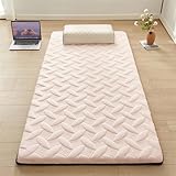 MAYFABD Japanische Faltbare Tatami-Matratzenmatte Japanische Futon-Bodenmatratze Klappbett Tragbare Camping-Matratze rutschfeste Bodenliege Schlafsofa für Kinderzimmer Gästebett,A,220x200cm