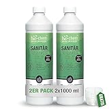 Bio-Chem Sanitärflüssigkeit für Campingtoilette - 2X 1 L inkl. Dosierbecher - Effektiver Geruchskiller für langanhaltende Frische - Hochkonzentrierter Zusatz für Abwassertank Chemietoilette