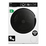 VESTEL WMI 99342 WIFI Waschmaschine 9 kg Frontlader – WLAN-fähig, Inverter-Motor, Energieklasse A, 1400 U/min, Schnellprogramm, leise, App-Steuerung, unterbaufähig, weiß