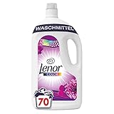 Lenor Waschmittel Flüssig, Flüssigwaschmittel, 3.5L, Color Waschmittel, 70 Waschladungen, Farbschutz, Amethyst Blütentraum