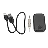 Bluetooth-Autoempfänger, Bluetooth 5.0, kabelloser AUX-Adapter mit Mikrofon für Freisprechanrufe und Musik-Streaming, kompatibel mit Autos, Heimstereoanlagen, Fernsehern und