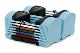 PowerBlock Sport 24 verstellbare Hanteln, 1,4-10,9 kg, robuster Stahl, innovatives Heimtrainingsgerät, paarweise verkauft, Blau