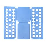 Ehwisbe Kleiderfaltbrett Aus Kunststoff, Wäschefaltbrett für Kinder, Hemdenfaltbrett, Aufbewahrungswerkzeug für Zuhause, für Kinder, Erwachsene, Hellblau