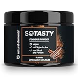 natural elements SoTasty Geschmackspulver 200g – Cinnamon Crunch – 9kcal/Portion (3g) – vielseitiger Genuss für Quark, Porridge, Shakes – in Deutschland entwickelt & laborgeprüft