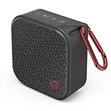 Hama Lautsprecher Pocket 2.0 wasserdicht (Kompakte, kleine Bluetooth Box, IPX7 Musikbox wasserfest, 14 h Spielzeit, AUX, Freisprecheinrichtung, 3.5 W, leichter Speaker mit Karabiner) schwarz