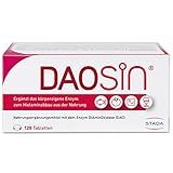DAOSiN Tabletten zur Ergänzung des körpereigenen DAO-Enzyms zum Histaminabbau aus der Nahrung, klinisch getestet, über 90% Empfehlungsrate -120st
