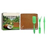 Ziegel Für Pflanzenwachstum - Wiederverwendbarer Mulch Aus Komprimierter Faser | Blöcke Für Pflanzerde Und Pflanzenziegel,Für Umpflanzen Hydroponik System Orchideen Topfpflanzen Innenbereich Außenbere