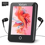 80GB MP3 Player mit Bluetooth 5.2, Yoton Tragbarer MP4 Player mit 2,4-Zoll-Touchscreen, HiFi-Musikplayer, Eingebauter HD-Lautsprecher, Sprachaufzeichnung, FM-Radio, E-Book, Unterstützung für 128GB