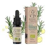 Aimilios Organics Bio Rosmarinöl – 100% reines ätherisches Öl (Lebensmittelqualität) aus Griechenland – H-Booster für Haarwachstum & Kopfhautpflege – Vollspektrum Öl vom Familienbetrieb 10ml