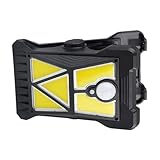 Uozonit Zaunlichter, solarbetrieben, wasserdichte Clip-On-Lampe, solarbetrieben, für Garten, Hof, Hinterhof, Veranda, Bauernhof, Balkon, Rasen, Weg, Gehweg, Garage