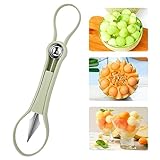 4 in 1 Melon Ball Fruit Scoop Cutter Set Obstwerkzeugset Melonen Baller Set Multifunktion Obst Werkzeug Fruchtschnitzmesser Obst Löffel Cutter Set zum Schneiden und Schnitzen DIY-Obstsalate