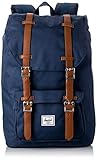 Herschel Little America Mid-Volume Rucksack, 17 l, Navy/Tan, 12.5x28x36 CM (B x H x T)