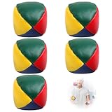 Lonimia 5Pcs Jonglierbälle Kinder, Farbe Zirkus Spielzeug, Soft Kinder Ballwurfball, Für Anfänger, Erwachsene, Kinder, drinnen, draußen