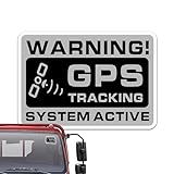 GPS-Tracking-Aufkleber – Tracking-Warnaufkleber, Auto-Warnaufkleber | Auto-Warnaufkleber Mit Erstklassigen Selbstklebenden Materialien, Wasserdichter Diebstahlschutz-Sicherheitsaufkleber Für Fahrzeuge