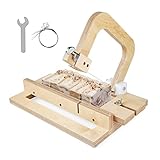 RoseFlower Seifenschneider Profi mit Draht, Justierbare Holz Schneidwerkzeug, DIY Seifenherstellung Cutter Set für Handgefertigt Seife Käse Laib Butter