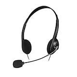 Speedlink ACCORDO Stereo Headset - Kopfhörer und Mikrofon fürs Office/Büro, 45 Gramm, Kabel 1,7 Meter, schwarz