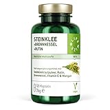 LifeWize® Steinklee Komplex + Rutin + Brennnessel, Hagebutte & Mangan - 120 Kapseln mit 500 mg Steinklee & 420 mg Rutin - Vegan und ohne unerwünschte Zusätze