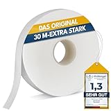 NEUFELD® Saumband zum Aufbügeln 30m (inkl. Anleitung) I Bügelband zum Kürzen für Vorhänge I Bügelkleber für Textilien I Gardinen kürzen ohne Nähen