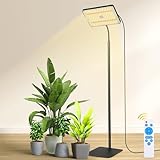 JKOKPMG Pflanzenlampe LED Vollspektrum Pflanzenleuchte Pflanzenlicht,3 Farben Grow Light mit Timer 4/8/12H, 10 dimmbare Stufen, 50cm~125cm Höhenverstellbar für große Pflanzen oder Samen