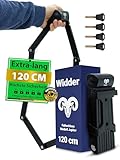 Widder Sehr sicheres Fahrradschloss Faltschloss 120cm mit 4 Schlüsseln | Faltschloss Fahrrad mit Halterung | ideal als E Bike Schloss, E Scooter Schloss, Fahrräder & Bike Lock