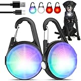 MonHall 2Pack LED Wiederaufladbare Hundehalsband Lichter...