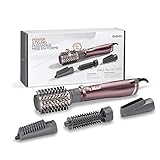 BaByliss Beliss Big Hair 1000 Watt 4-in-1 Heißluftstyler mit Aufbewahrungstasche, Grau, AS960E, 39,2