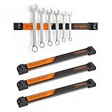 VonHaus 4 Stck 30,5 cm Magnetische Werkzeug Wandhalterung – Robuste Magnetleiste für Werkzeugwand – Magnetleiste Werkzeug Set für Schraubenschlüssel- und Schraubenzieher - 1.8 kg Kapazität