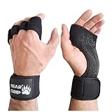BEAR GRIP - Offene Trainingshandschuhe für Crossfit, Bodybuilding, Kallisthenik, Powerliftin (M)