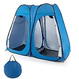 Cakunmik Pop up Camping Duschzelt Umkleidezelt für 2 Personen Toilettenzelt UV-Schutz 50+ mit Tragtasche Outdoor Mobile Toilette Umkleidekabine Duschkabine Lagerzelt Tragbar