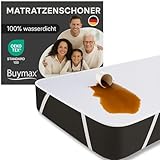 Buymax® Matratzenschoner 90x200cm wasserdicht - Oeko-Tex zertifizierte Inkontinenzauflage waschbar - wasserdichte Matratzenauflage Matratzenschutz Inkontinenzunterlage Nässeschutz 90x200 cm