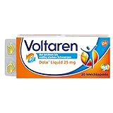 Voltaren Dolo Liquid 25 mg Weichkapseln für Schmerzlinderung mit Diclofenac bei Muskelschmerzen, Gelenkschmerzen, Nackenschmerzen, Schulterschmerzen, Gelenkscherzen, Rückenschmerzen, 20 St.