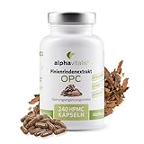 500mg Pinienrindenextrakt Kapseln mit 32% OPC + natürliches Vitamin C - 240 Stk. - veganer Kiefernrindenextrakt ohne Magnesiumstearat - optimal dosiert & laborgeprüft von Alphavitalis