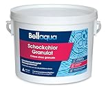 Bellaqua Chlor-Granulat Fix 3 kg - Chlorgranulat Pool Schnelldesinfektion, Wasserdesinfektion Chlor organisch - schnell löslich - Chlorgranulat Poolchemie, Wasserreinigung, Poolpflege