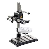 WABECO Bohrständer Fräsständer BF1240 mit Bohr-Frästisch, 2 Zustellachsen vertikal/horizontal Säule 500 Ausleger 350 mm Made in Germany