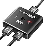 avedio links HDMI Splitter Switch, 4K@120Hz Bidirektional HDMI Switch Splitter 1 in 2 Out/2 in 1 Out, Aluminium HDMI Verteiler HDMI Switcher für PS5/4, Xbox,TV Box, TV Stick