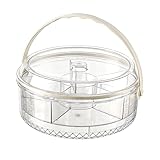 Poo4kark Home Frischhaltedosen, luftdicht, auslaufsicher, Kunststoffbehälter zur Essenszubereitung mit Deckel für Mittagessen, Snacks, Obst, Gemüse, Camping, Picknick im Freien, (Clear, 29X28CM)