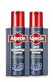 Alpecin Anti-Schuppen Shampoo A3, 2 x 250 ml - Bei schuppender Kopfhaut - Effektive Vorbeugung der Schuppenbildung