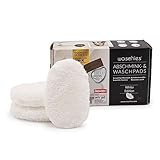 waschies Waschbare Abschmink-Pads, wiederverwendbar, porentiefe Reinigung nur mit Wasser, hautschonend, hypoallergen, supersoft, weiß, 3er-Set