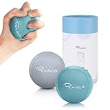 Ryaco Anti-Stress-Ball für die Hand, 2 Stück, zum Stressabbau, für die Finger, Grau und Grün