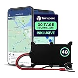 Transpoco 4G GPS Tracker Auto mit SIM – Echtzeit-Ortung für Fahrzeuge, Transporter, Wohnmobile, Motorräder – Geofencing, App, Warnungen (ABO erforderlich)