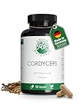 Cordyceps Sinensis - WICHTIG: 10:1 Extrakt (=14000mg Cordyceps je Dosis) +40% bioaktiven Polysacchariden - Green Naturals®