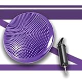 Kinder Erwachsene Balancekissen Ballsitzkissen mit Luftpumpe, Durchmesser 33cm Balance Training Yoga Matte Massage Board Physiokissen für Core, Koordination, Fitness Rückentraining Pad (Lila)