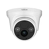 Sricam Italia Italia SriHome SH030 WiFi IP Kamera Wireless Infrarot 3.0 Megapixel HD IR Cut ONVIF P2P Unterstützung SD Audio, 1 Stück (1er Pack)