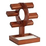 Halsketten-Organizer, Uhrenständer aus Holz, Schreibtisch-Armbandhalter aus Holz | Schmuck-Organizer für Tisch, Schlafzimmer, Wohnzimmer, Schrank