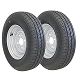 The Drive | 2x Komplettrad 145R10 82/84N (145/80R10) M+S für kleine Pkw-Anhänger | Felge 3,50x10 ET0 / ML60 – Lochkreis 4x100 | Tragkraft je 440kg – max. 140 km/h | mit Felge