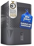 BonAura® AirOne Luftentfeuchter ohne Strom bis 23m² I 360° Belüftung I Raumentfeuchter mit Ausgießer & 680g Luftentfeuchter Granulat I Schimmel- und Geruchsschutz I Raum Entfeuchter Wohnung