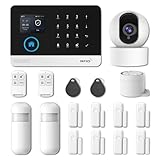 Drahtloses Hausalarmsystem,17-teilig,GSM,SMS,WiFi, komplettes Einbruchmeldesystem, Alarmsirene mit PIR, Tür- und Fenstersensor, Fernbedienung für Wohnung, Garage, Büro